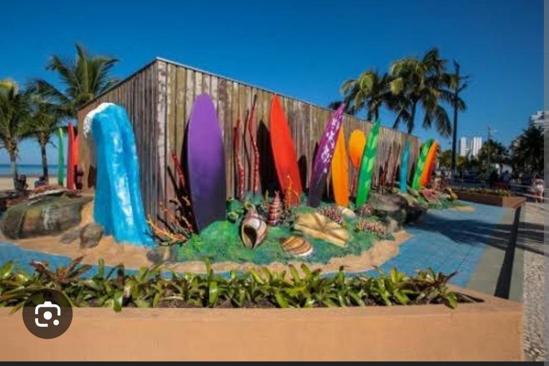 Ape Privilegiado No Centro Da Ocian E A 150M Da Praia E Feirinha, Com Wi-Fi E Garagem ! Praia Grande  Exterior foto